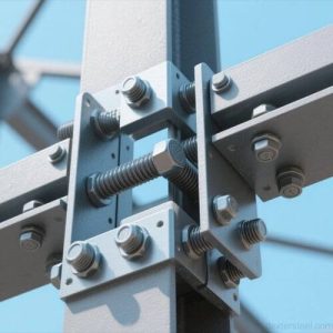 bolts on a steel structure